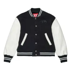 Бомбер с нашивкой-логотипом