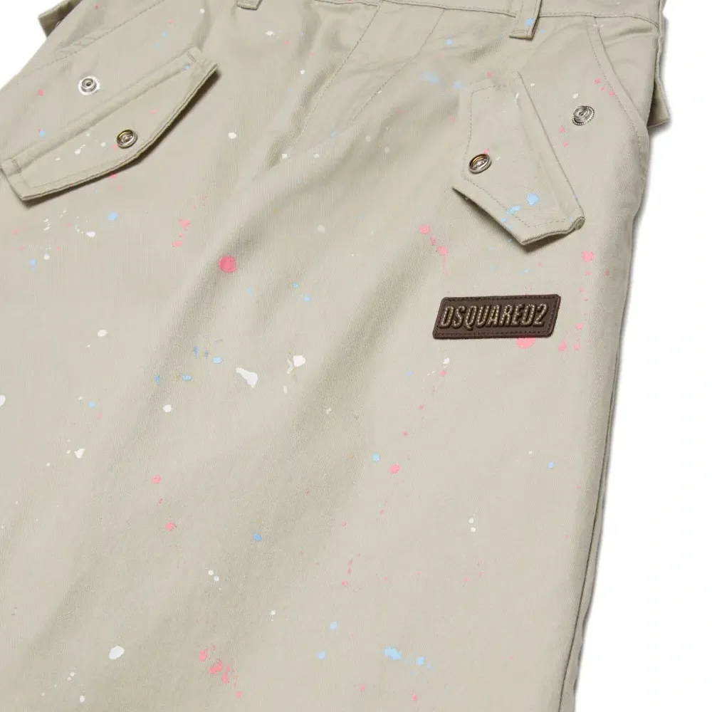 Брюки с эффектом разбрызганной краски Брюки с эффектом разбрызганной краски