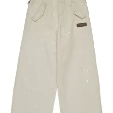 Брюки с эффектом разбрызганной краски