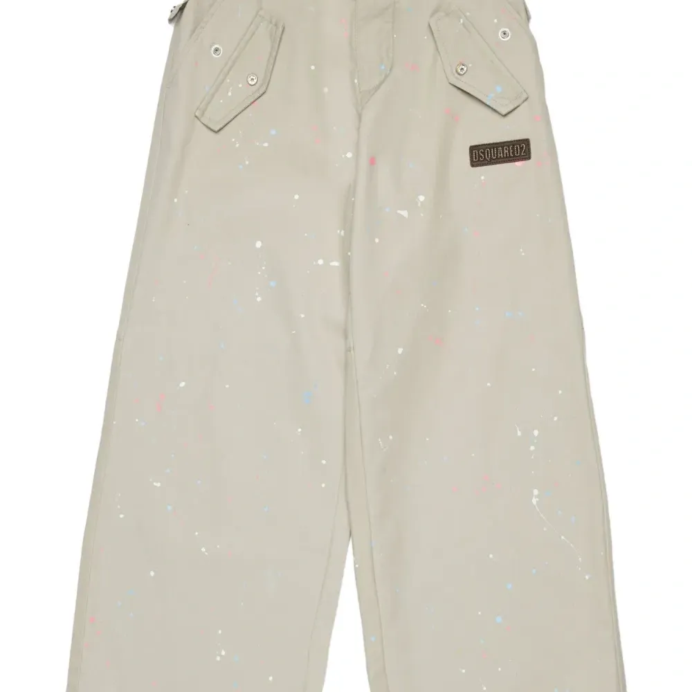 Брюки с эффектом разбрызганной краски Брюки с эффектом разбрызганной краски