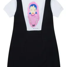 Платье с графичным принтом