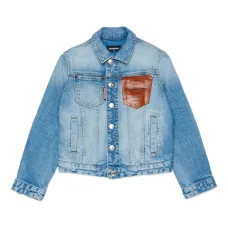 Джинсовая куртка с карманами Джинсовая куртка с карманами