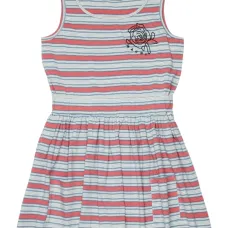 Полосатое платье без рукавов