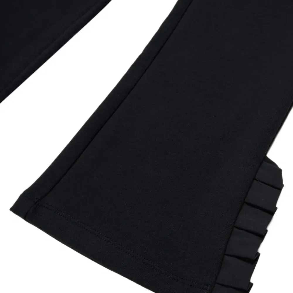 Брюки с оборками и логотипом