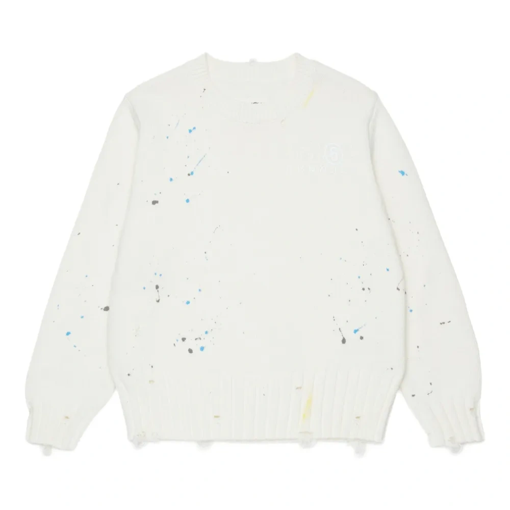 Свитер с эффектом разбрызганной краски Свитер с эффектом разбрызганной краски