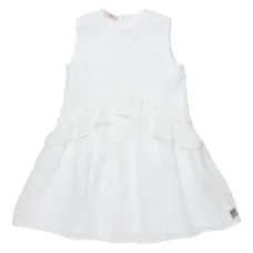 Платье с оборками и цветочным принтом