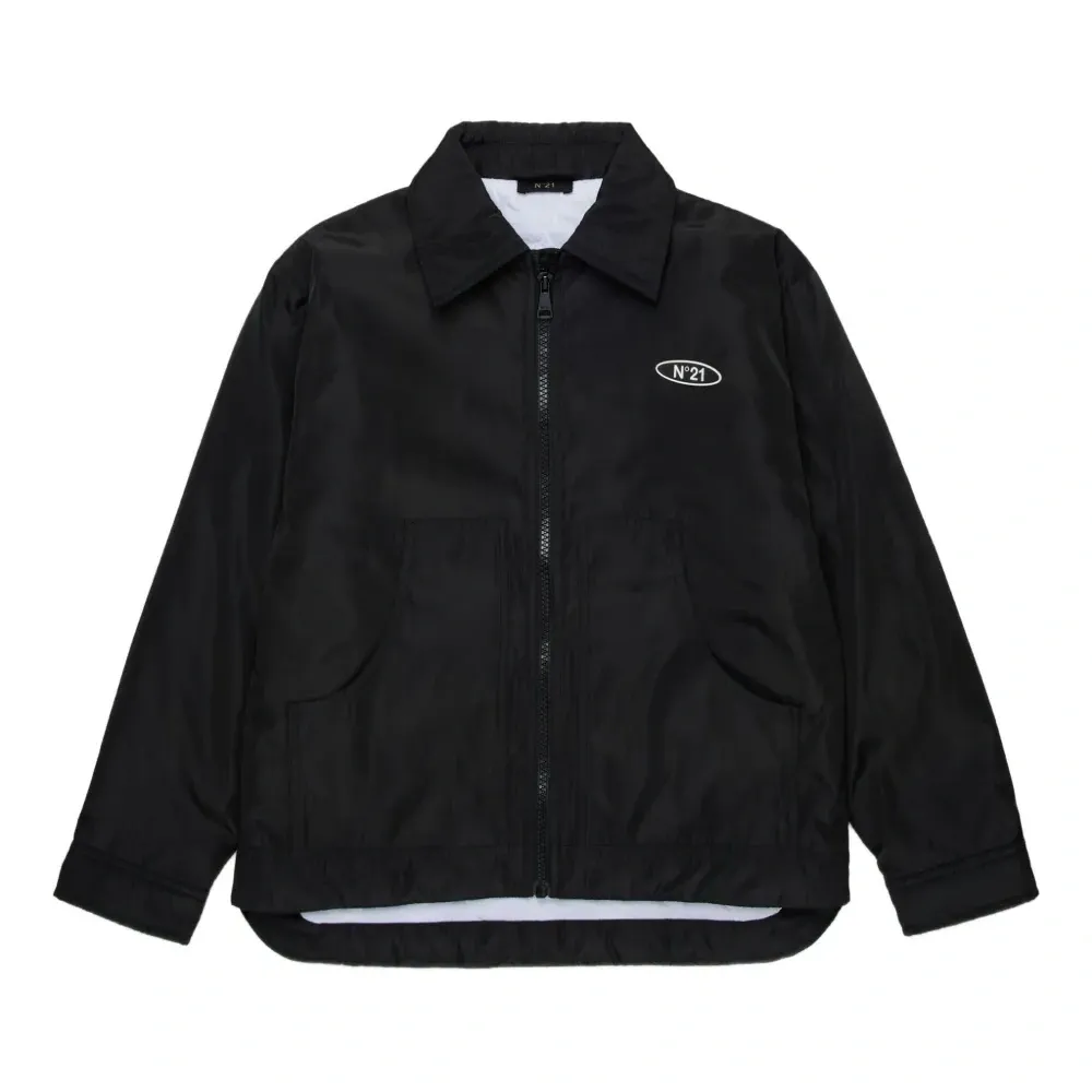 Бомбер на молнии с логотипом Бомбер на молнии с логотипом