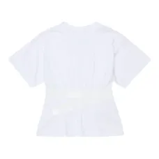 Футболка с контрастным поясом