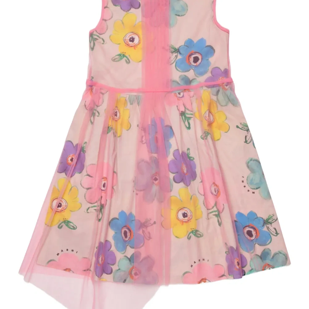 Платье миди с цветочным узором