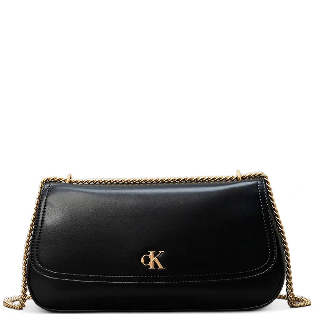 Сумка на плечо с логотипом и ремнем-цепочкой