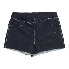 Джинсовые шорты с бахромой