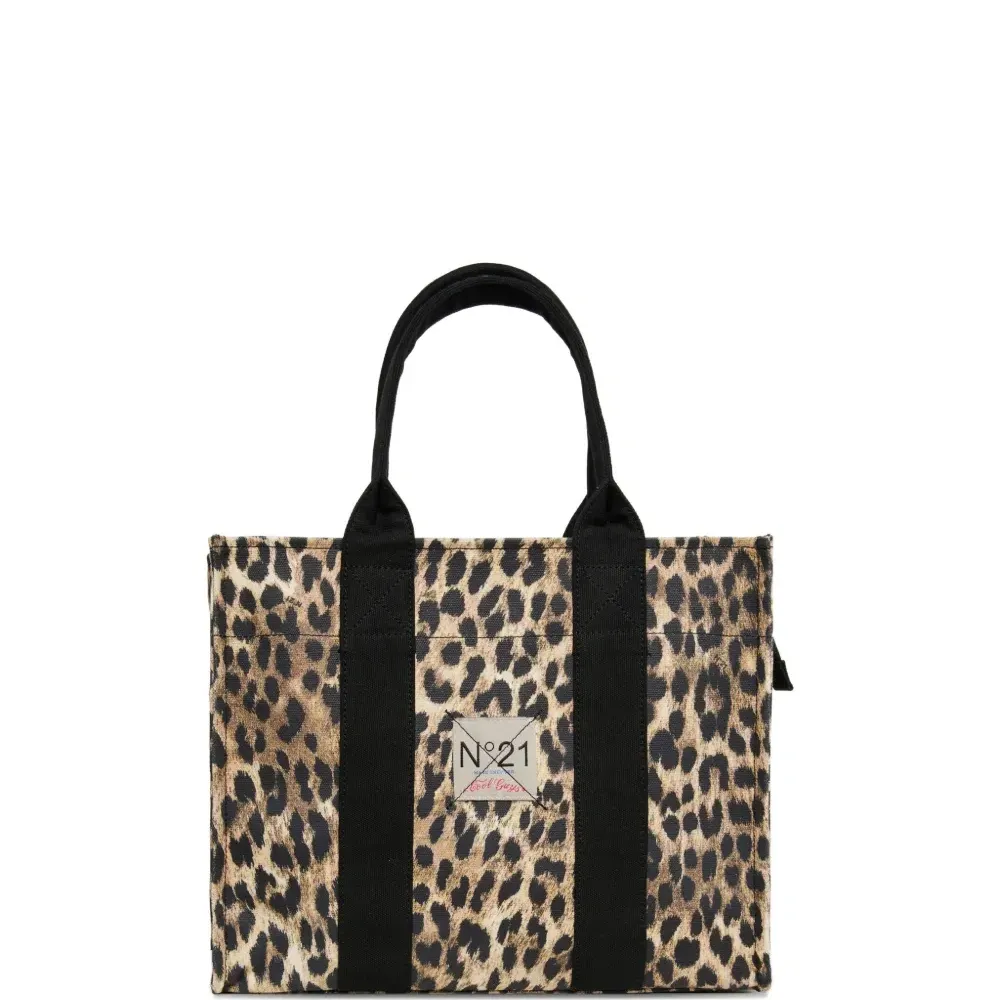 Сумка-тоут с леопардовым принтом