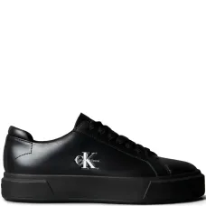 Кроссовки с кожаным логотипом