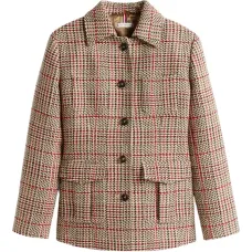 Клетчатая куртка с карманами