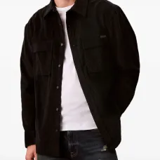 Вельветовая рубашка-куртка с карманами