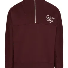 Свитшот с высоким воротником и молнией до половины