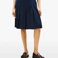 Плиссированная юбка миди
