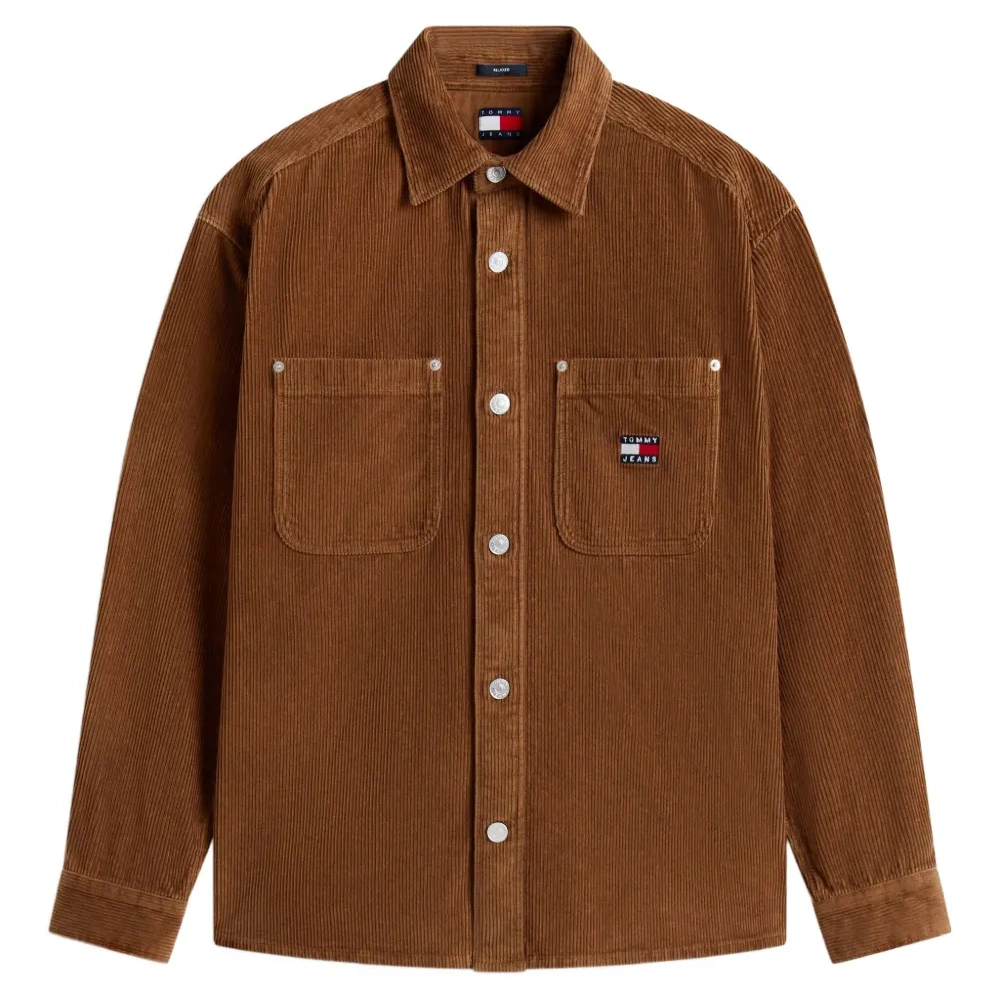 Вельветовая рубашка с карманами