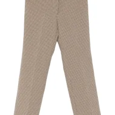 Клетчатые брюки на пуговицах