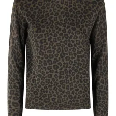 Свитер с леопардовым принтом