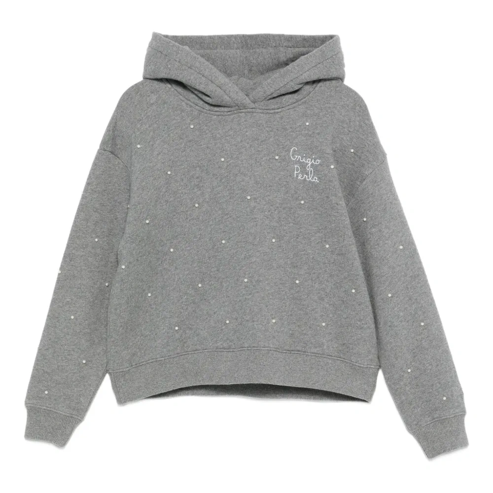 Худи с искусственным жемчугом