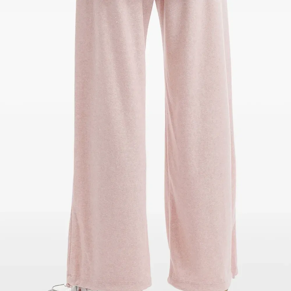 Брюки с кружевной отделкой