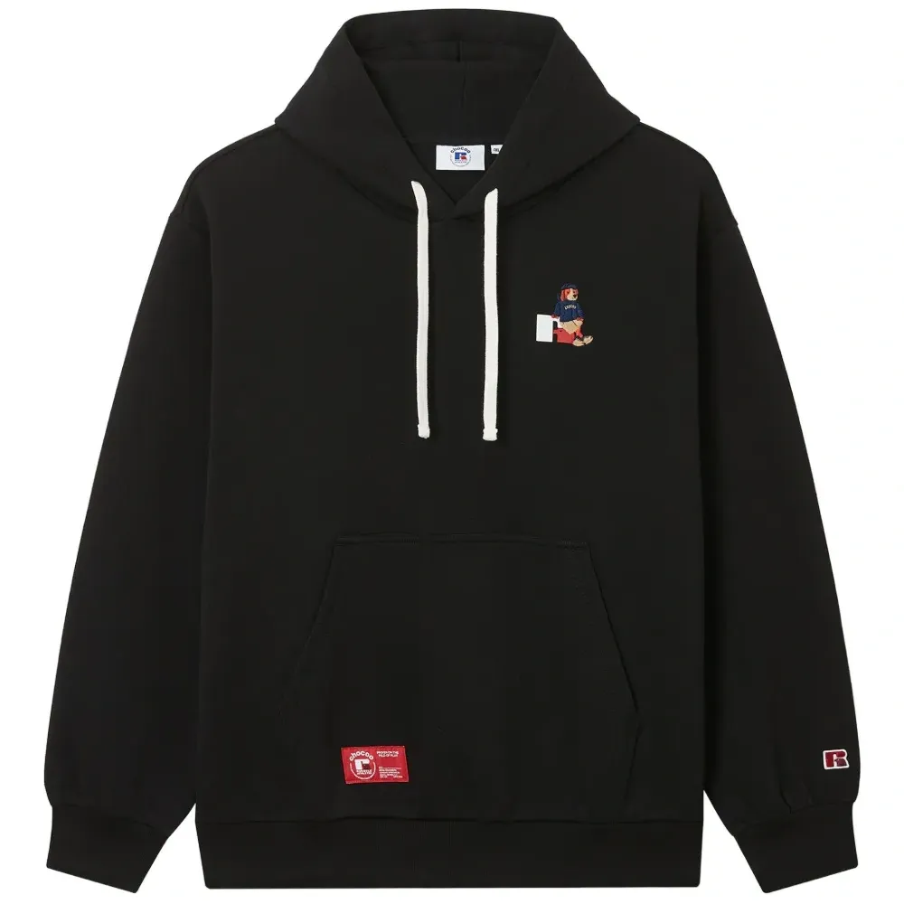 Худи с вышитым логотипом из коллаборации с Russell Athletic