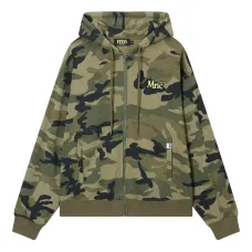 Толстовка на молнии с камуфляжным принтом