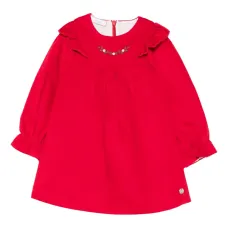 Платье с оборками и вышивкой