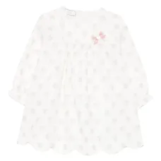 Платье с цветочным принтом и бантом