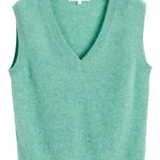 Кашемировый топ с V-образным вырезом