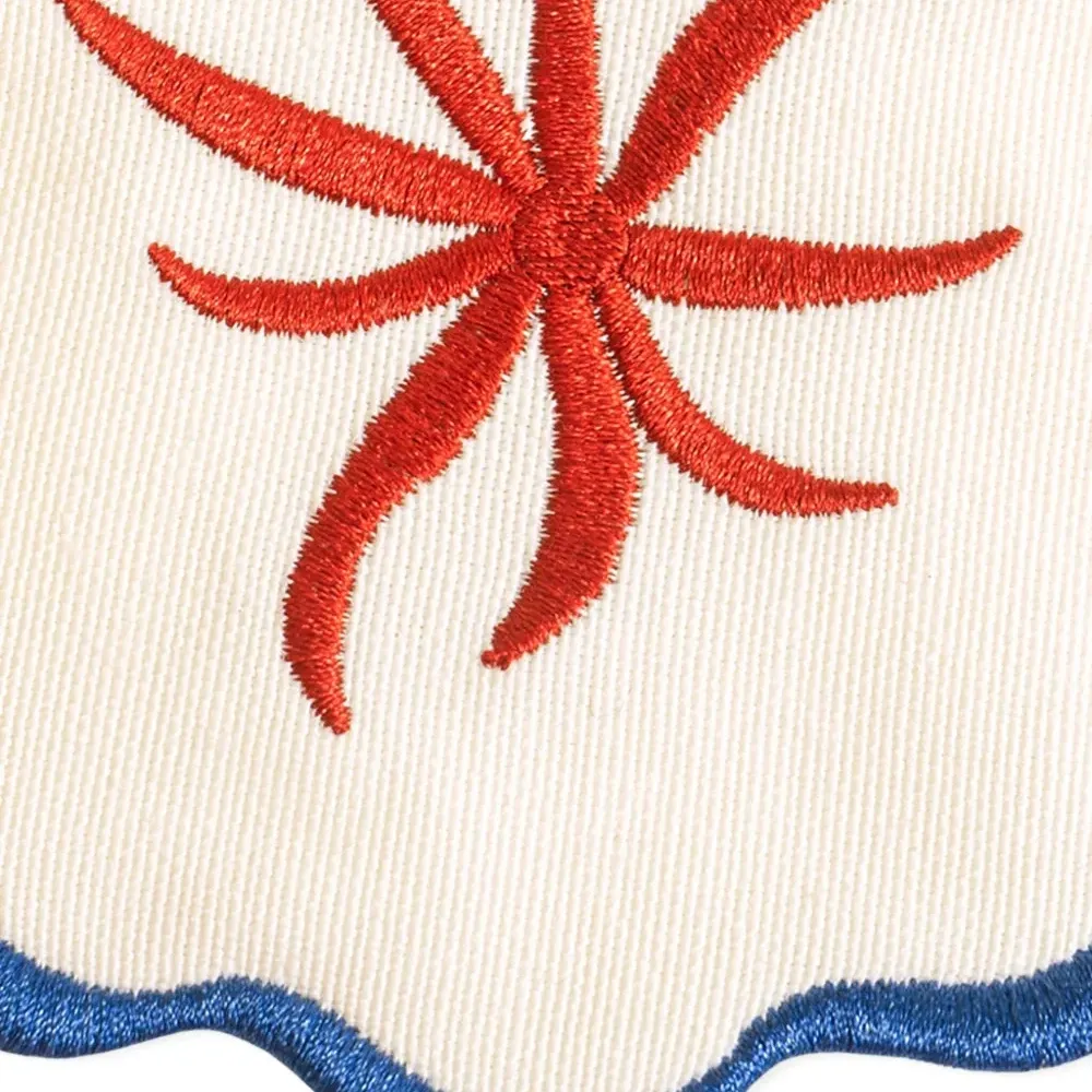 Набор из четырех подставок с фестонами