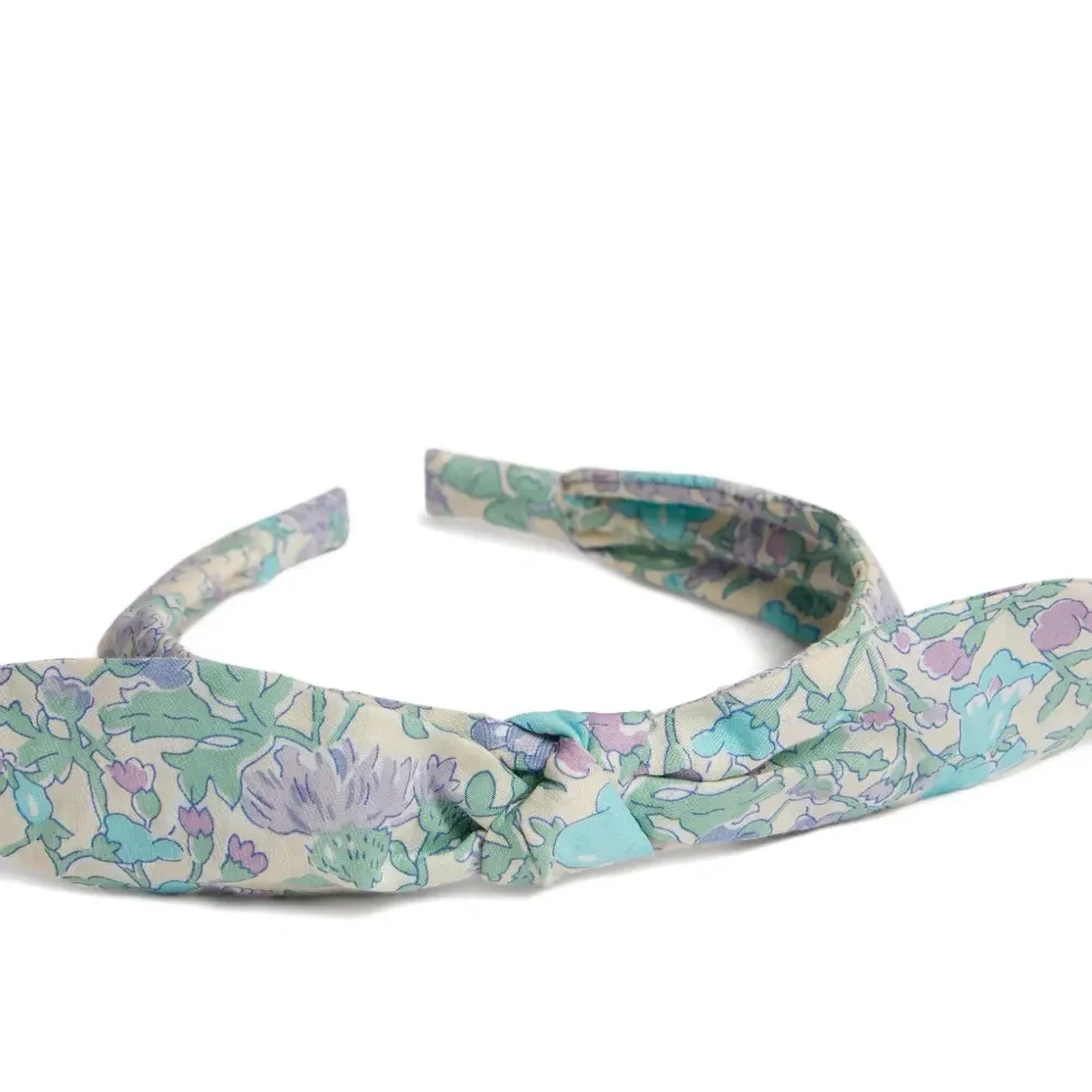 Ободок Lorette с бантом и цветочным узором