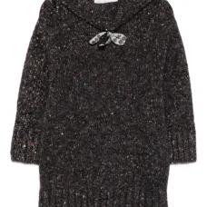 Свитер с закругленным воротником