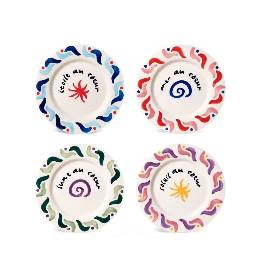 Набор Cala Secreta из четырех десертных тарелок