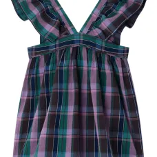 Клетчатая блузка Elea с оборками Клетчатая блузка Elea с оборками