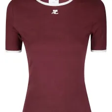 Футболка с контрастной отделкой