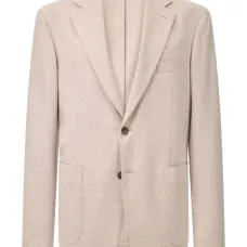 Однобортный пиджак с накладными карманами