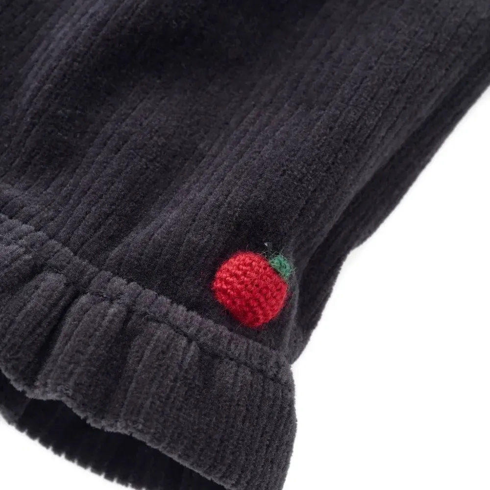 Вельветовые брюки с оборками