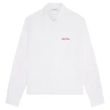 Рубашка в полоску с надписью Oxford Script