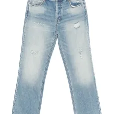 Джинсы с эффектом потертости Джинсы с эффектом потертости