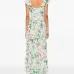 Платье макси с оборками и цветочным принтом