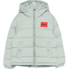 Куртка с капюшоном и нашивкой-логотипом