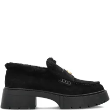 Лоферы Leah из овчины с логотипом