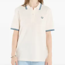 Рубашка поло с отделкой в полоску