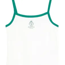 Топ с вышитым логотипом