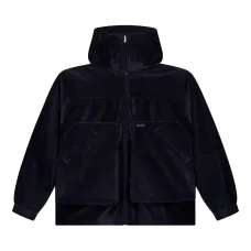 Вельветовая куртка с капюшоном