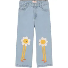 Джинсы с цветочным принтом Джинсы с цветочным принтом