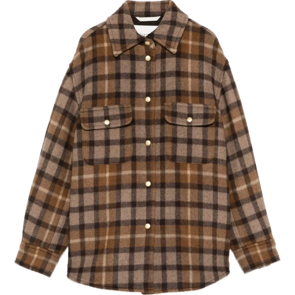 Рубашка-овершот в клетку