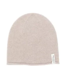 Шапка-бини меланжевого лилового цвета